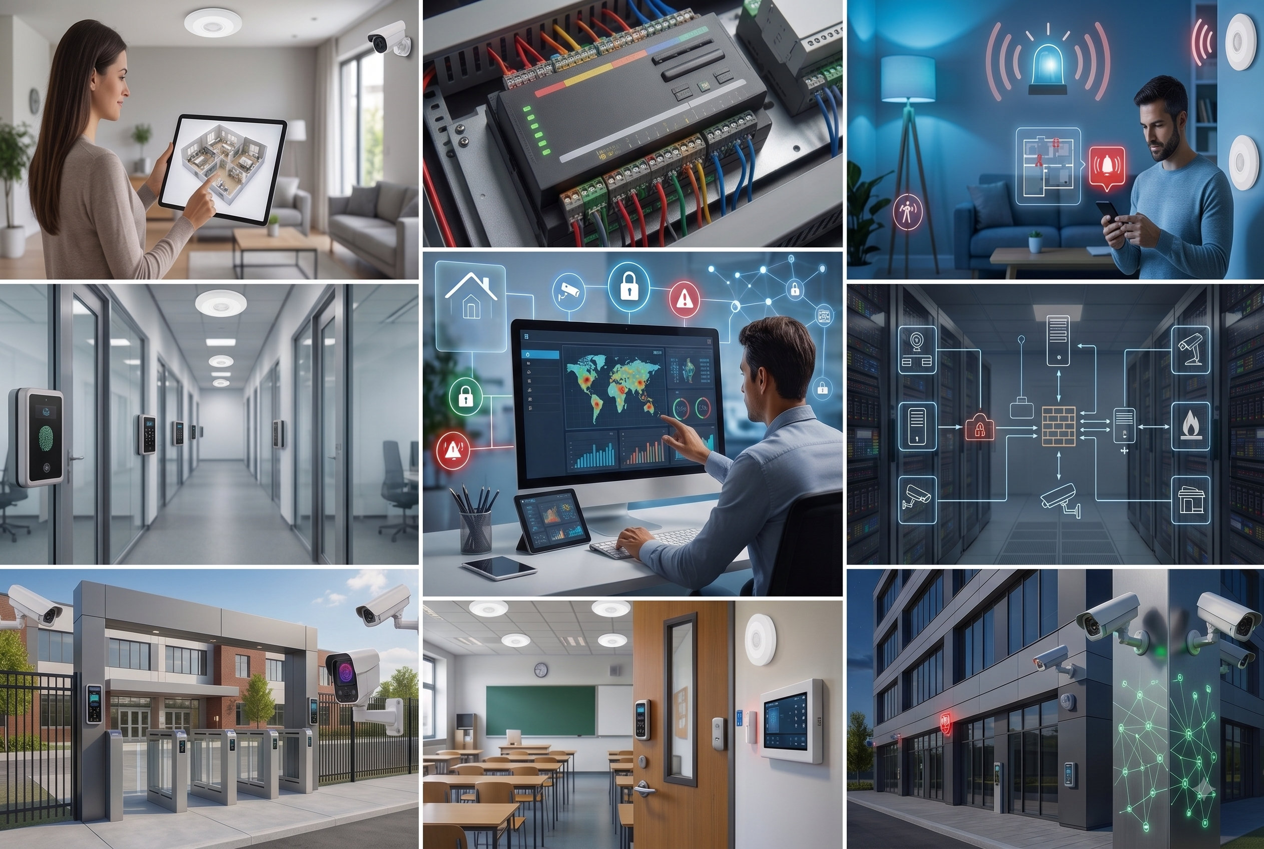 Intruder Alarm System Integration - Luxury Smart Villa Automation UAE